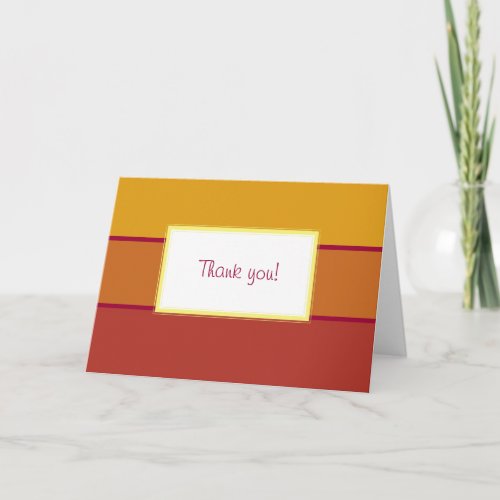 Sunny Yellow Paint Samples Thank You Card