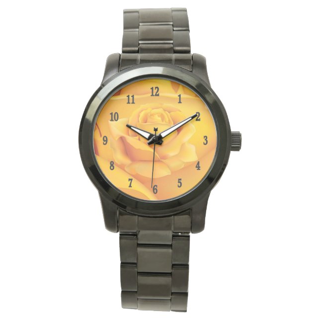 Sunny Yellow Rose Watch (Front)
