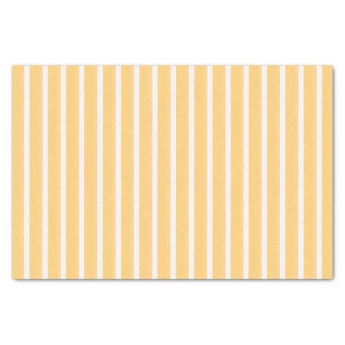 Sunny Yellow Seamless White Stripe Tissue Paper