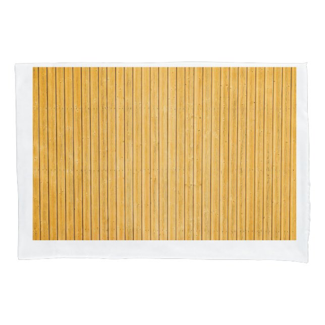 Sunny Yellow Shutter Pillow Case (Front-Left)