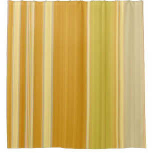 Sunny Yellow Stripes Shower Curtain