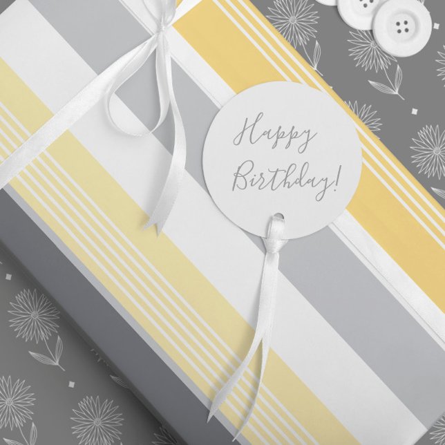 Sunny Yellow Stripes Wrapping Paper (Creator Uploaded)