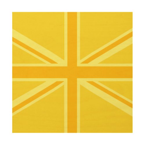 Sunny Yellow Union Jack British Flag Decor