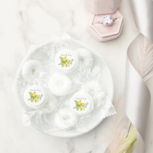 Sunny Yellow Vintage Roses Elegant  Life Saver® Mints