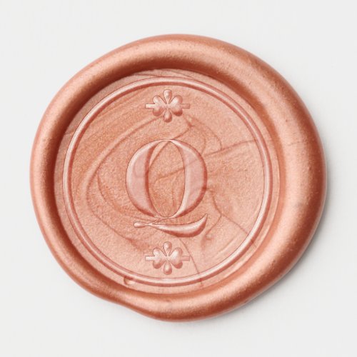 Sunny Yellow Wedding Simple Monogram Initial Wax Seal Sticker