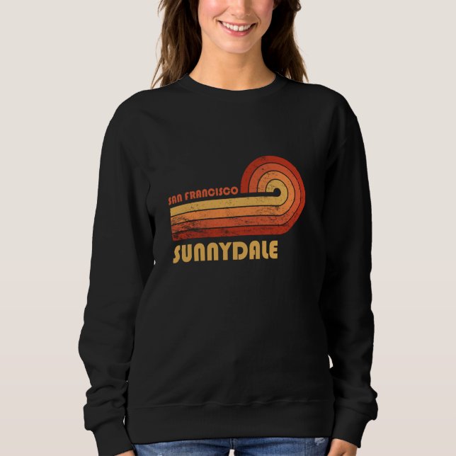 Sunnydale San Francisco California Retro Vintage Sweatshirt (Front)