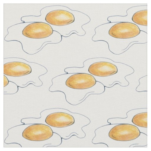 Sunnyside Up Fried Breakfast Eggs Sunny Side Egg Fabric