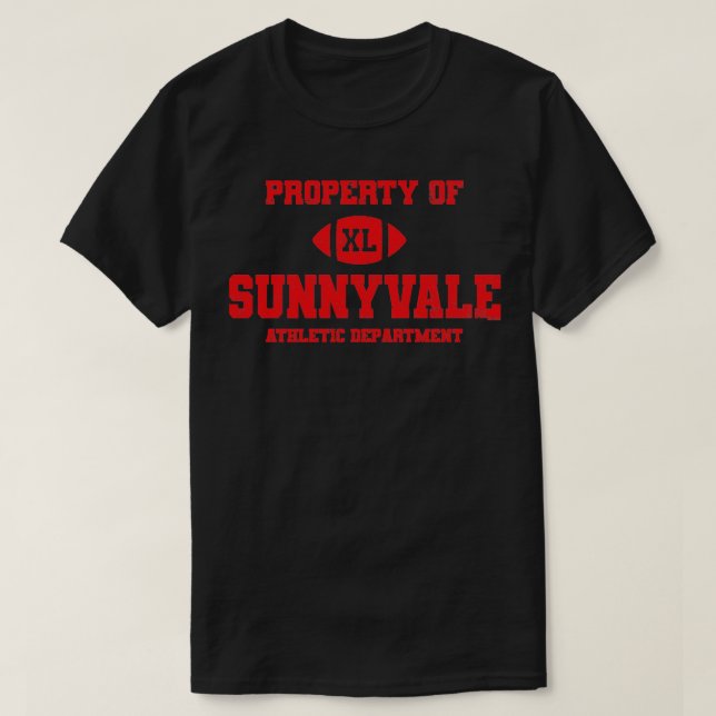 Sunnyvale Athletic Dept worn red RxTp T-Shirt (Design Front)