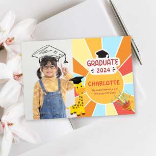 Sunray Kid Preschool Photo Graduation Announcement