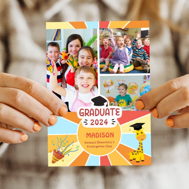 Sunray Kids Elementary Graduation Announcement (Sunray Kids Elementary Graduation Announcement)