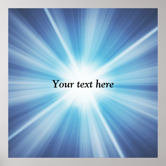 Sunray pattern TEMPLATE Poster (Front)