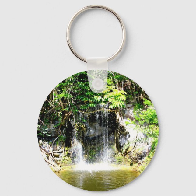 Sunreflected Waterfall Keychain (Front)