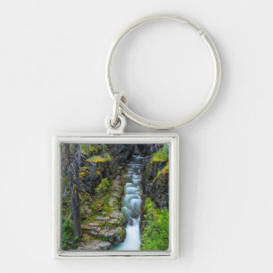 Sunrift Gorge In Glacier National Park, Montana 2 Keychain