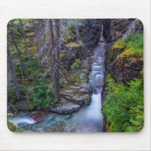 Sunrift Gorge In Glacier National Park, Montana Mouse Pad