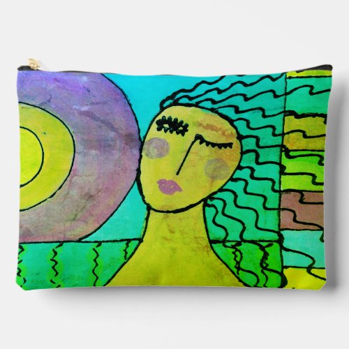 Sunrise Abstract Art Accessory Pouch