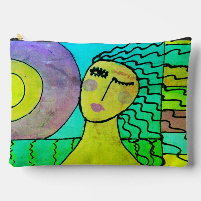 Sunrise Abstract Art Accessory Pouch (Front)