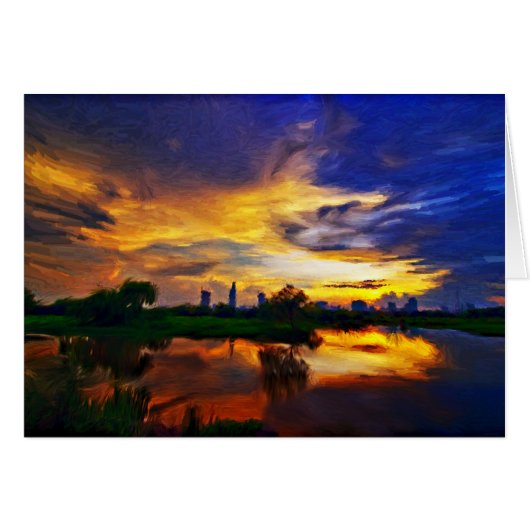 Sunrise | Abstract painting (Front Horizontal)