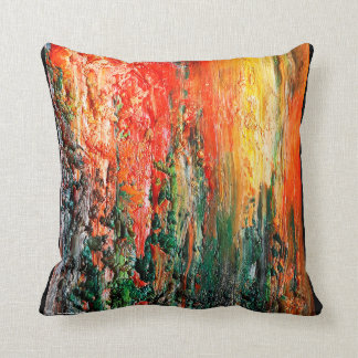 Sunrise Abstract Throw Pillow