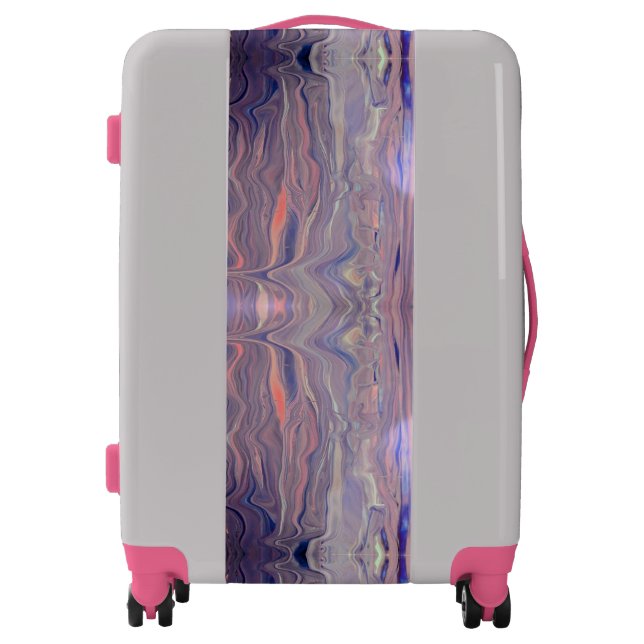 Sunrise Acrylic Pour Inspired Luggage (Front)
