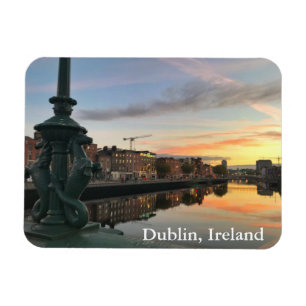 Sunrise along the River Liffey in Dublin, Ireland Magnet