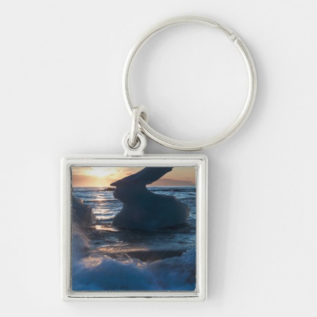 Sunrise and Iceberg formations Keychain (Front)
