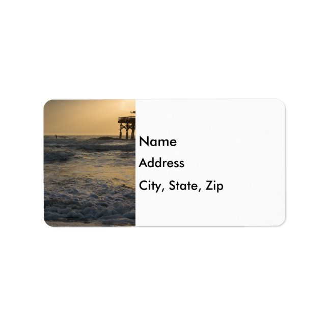 Sunrise and Paddleboarding Label (Front)