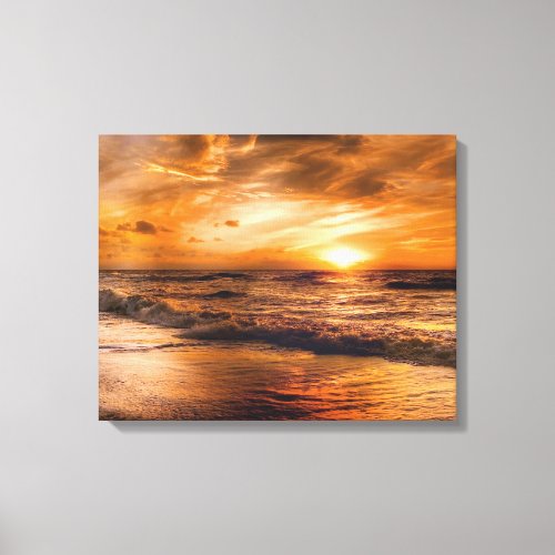 Sunrise and Seascape Canvas Print