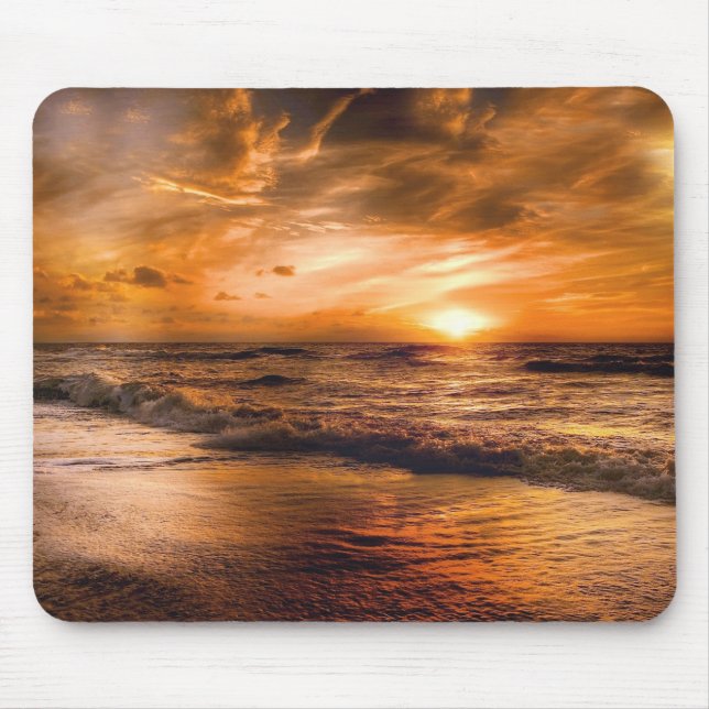 Sunrise and Seascape Mouse Pad (Front)