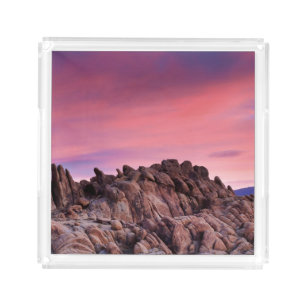 Sunrise at Alabama Hills Acrylic Tray