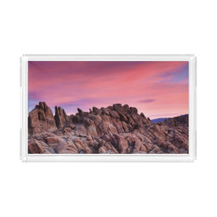 Sunrise at Alabama Hills Acrylic Tray