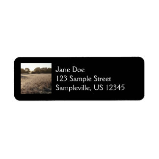 Sunrise at Bear Valley Trailhead Landscape Label