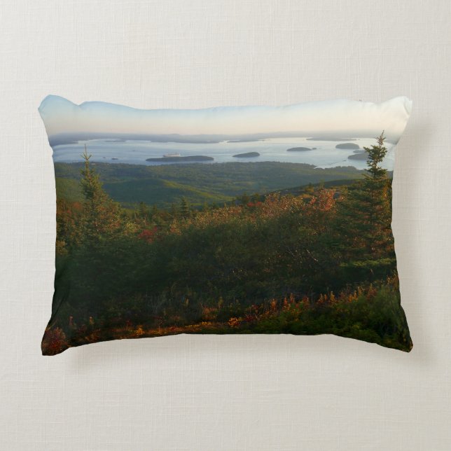 Sunrise at Cadillac Mountain I Accent Pillow (Front)