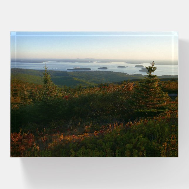 Sunrise at Cadillac Mountain I Paperweight (Front)