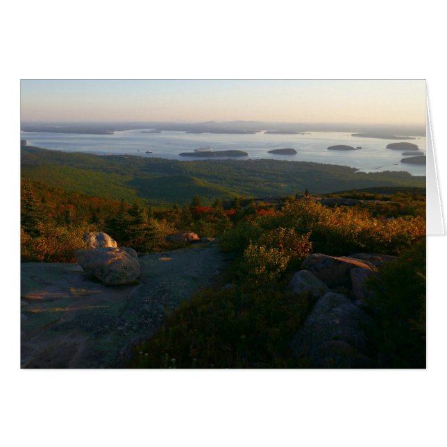 Sunrise at Cadillac Mountain II Cards (Front Horizontal)
