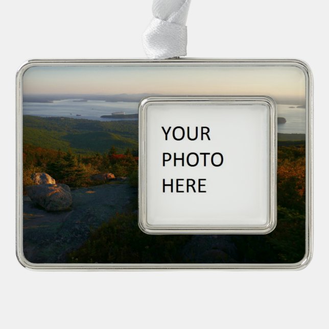 Sunrise at Cadillac Mountain II Christmas Ornament (Front)
