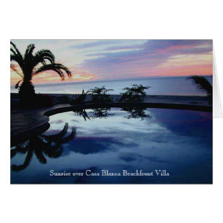 Sunrise at Casa Blanca Beachfront Villa Cards