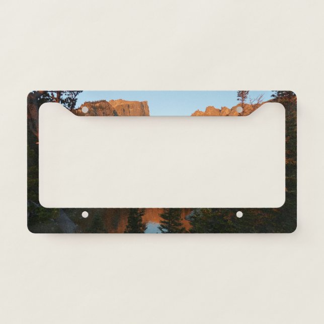 Sunrise at Dream Lake II License Plate Frame (Front)