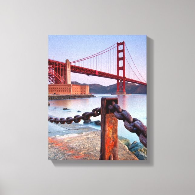 Sunrise At Fort Point Canvas Print (Front)