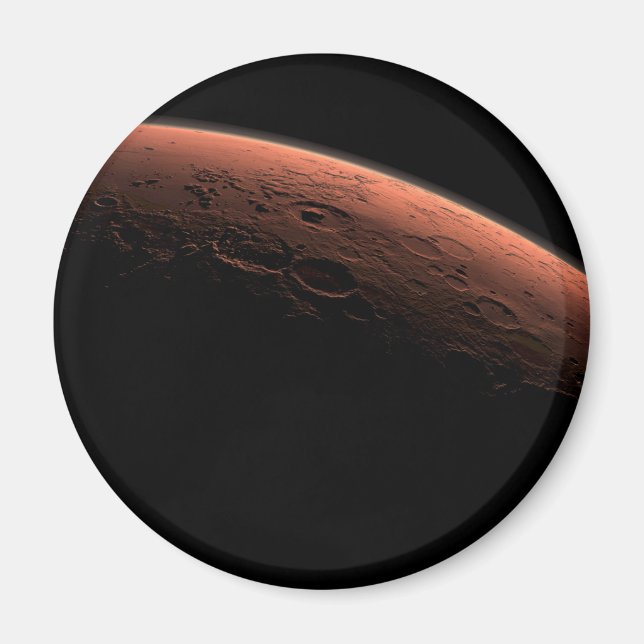 Sunrise at Gale Crater Planet Mars Magnet (Front)