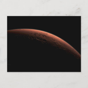Sunrise at Gale Crater Planet Mars Postcard