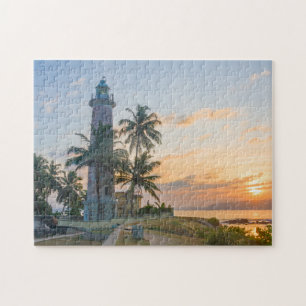 Sunrise at Galle Fort Lighthouse, Sri Lanka Jigsaw Puzzle