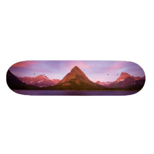 Sunrise at Glacier Skateboard Deck