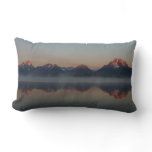 Sunrise at Jackson Dam Grand Teton National Park Lumbar Pillow