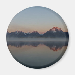 Sunrise at Jackson Dam Grand Teton National Park Magnet