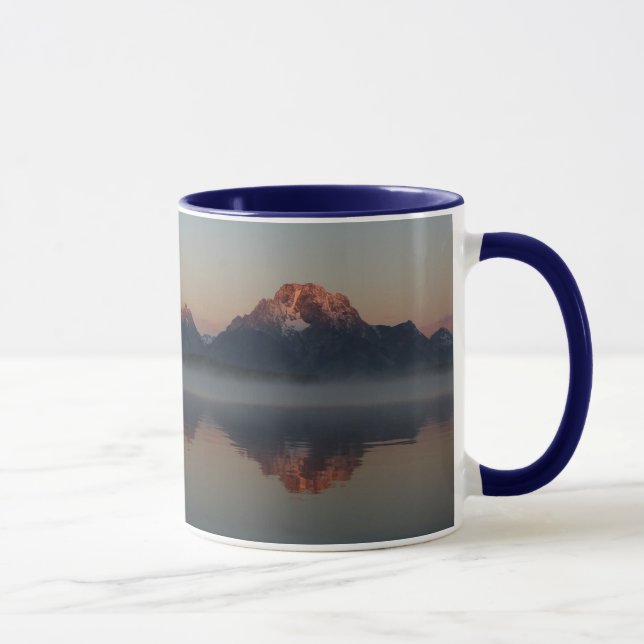 Sunrise at Jackson Dam Grand Teton National Park Mug (Right)