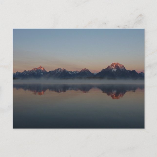 Sunrise at Jackson Dam Grand Teton National Park Postcard (Front)