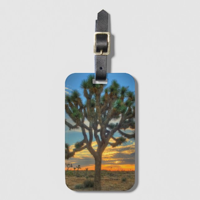 Sunrise At Joshua Tree National Park Luggage Tag (Front Vertical)
