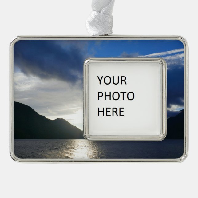 Sunrise at Lake Crescent Christmas Ornament (Front)