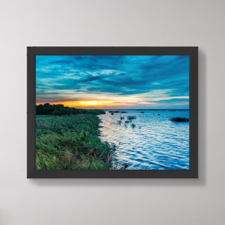 Sunrise at Lake Okeechobee  Framed Art