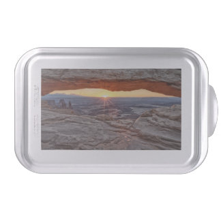 Sunrise at Mesa Arch, Canyonlands National Park Cake Pan